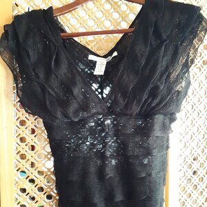 Semi Transparent fitted vintage top